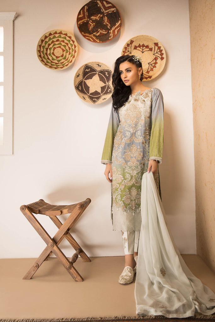 Sapphire Naqsh Dar Lawn Eid Collection Vol-V – Gradient Glamour