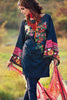 Gul Ahmed Gypsy Folk Lawn Collection - Blue 2 Pc Embroidered Blended Chiffon GT-08