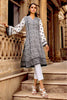 Gul Ahmed Black & White Lawn Collection – 2PC Lacquer Printed Lawn Suit BT-12006