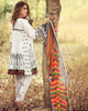 Gul Ahmed Gypsy Folk Lawn Collection - White 2 Pc Embroidered Blended Chiffon GT-02