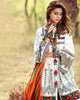 Gul Ahmed Gypsy Folk Lawn Collection - White 2 Pc Embroidered Blended Chiffon GT-02
