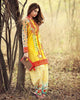 Gul Ahmed Gypsy Folk Lawn Collection - Yellow 2 Pc Embroidered Blended Chiffon GT-07