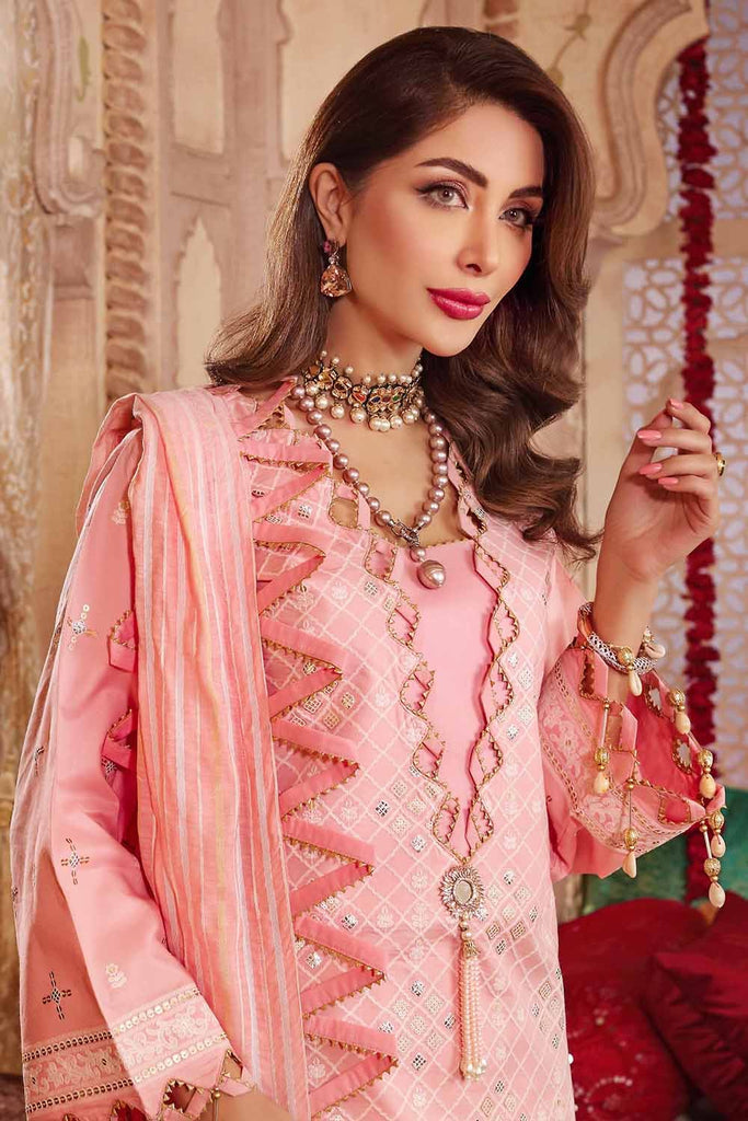 Gul Ahmed Festive Eid-ul-Adha Collection – 3PC Lawn Embroidered Suit with Yarn Dyed Dobby Dupatta FE-12244