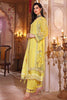 Gul Ahmed Festive Eid-ul-Adha Collection – 3PC Schiffli Chiffon Embroidered Suit with Striped Organza Dupatta FE-22052