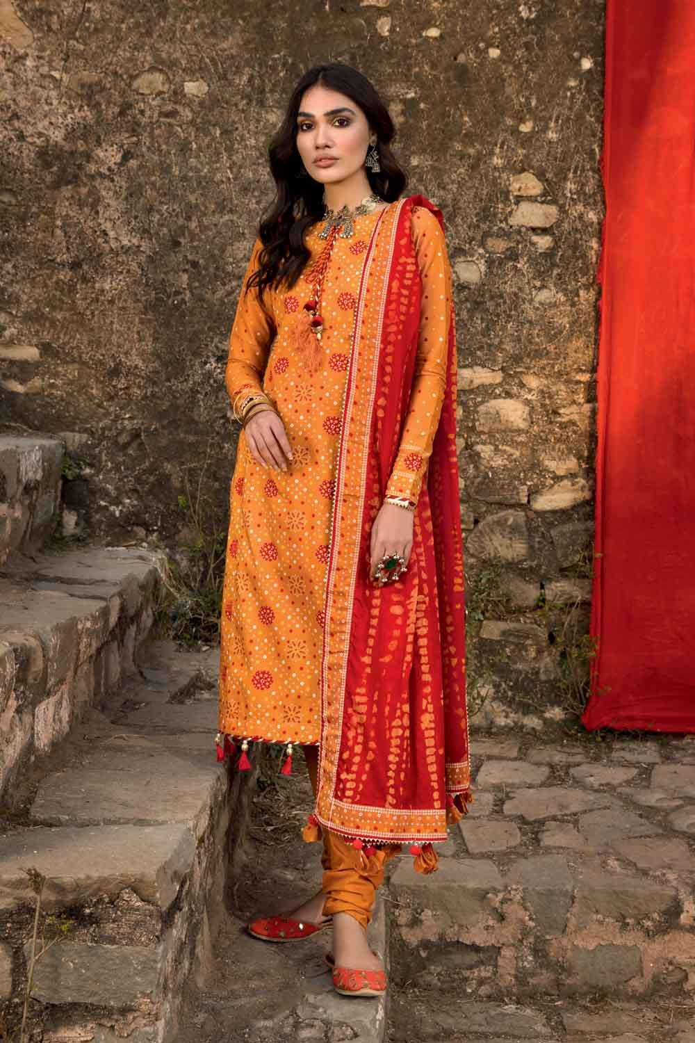 Chunri Collection Gul Ahmed Summer 2022 · Chunri Collection – 3PC Chunri Lawn Suit CL-22 ...