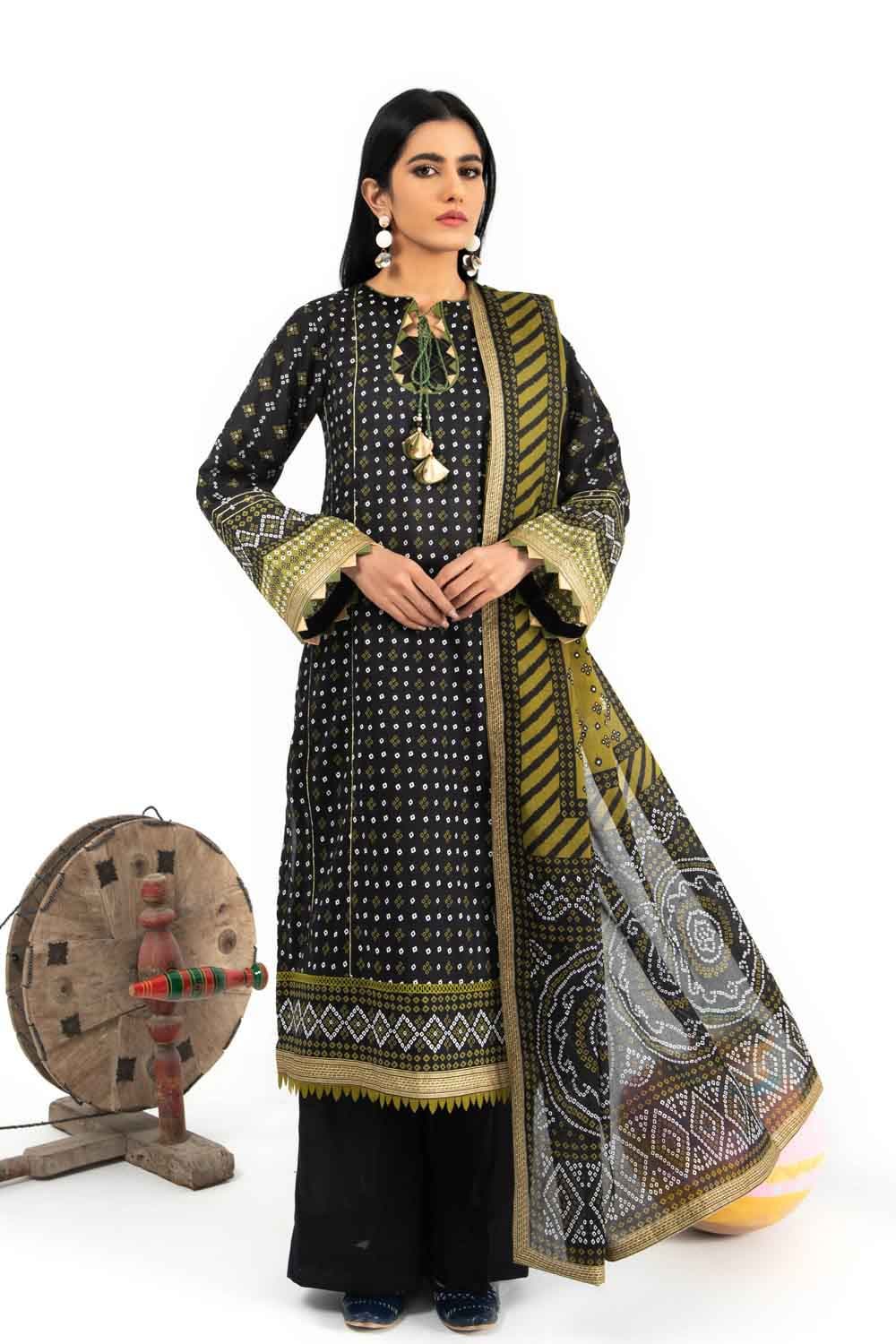 Gul Ahmed Summer · Chunri Collection 3PC Chunri Lawn Suit CL22051 B