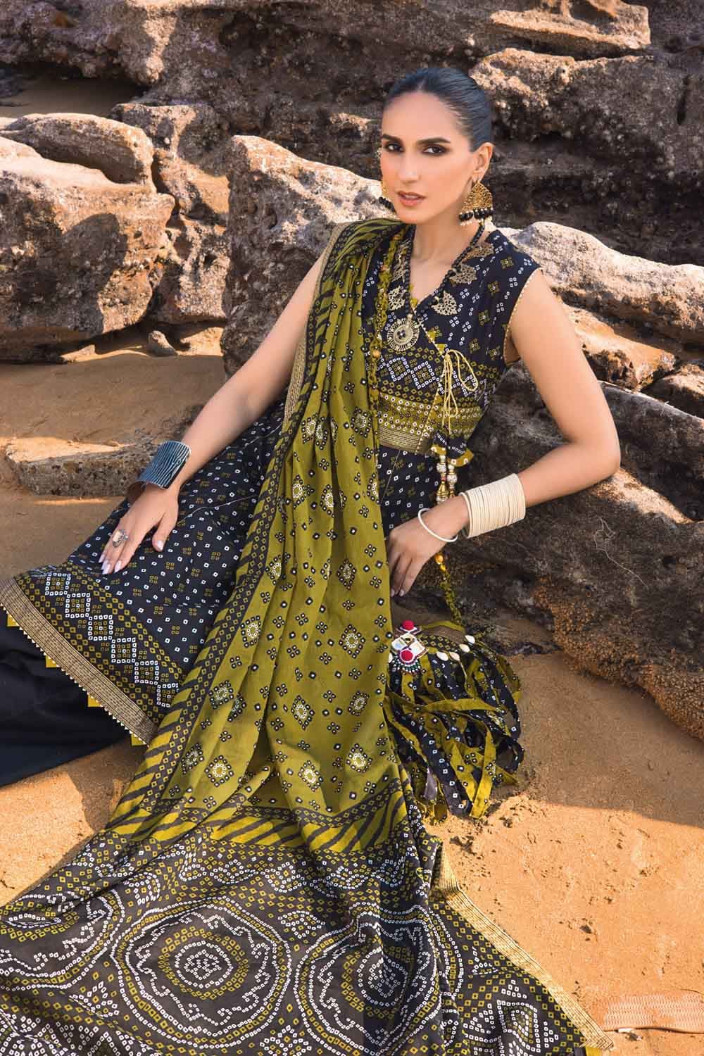 Gul Ahmed Summer · Chunri Collection 3PC Chunri Lawn Suit CL22051 B