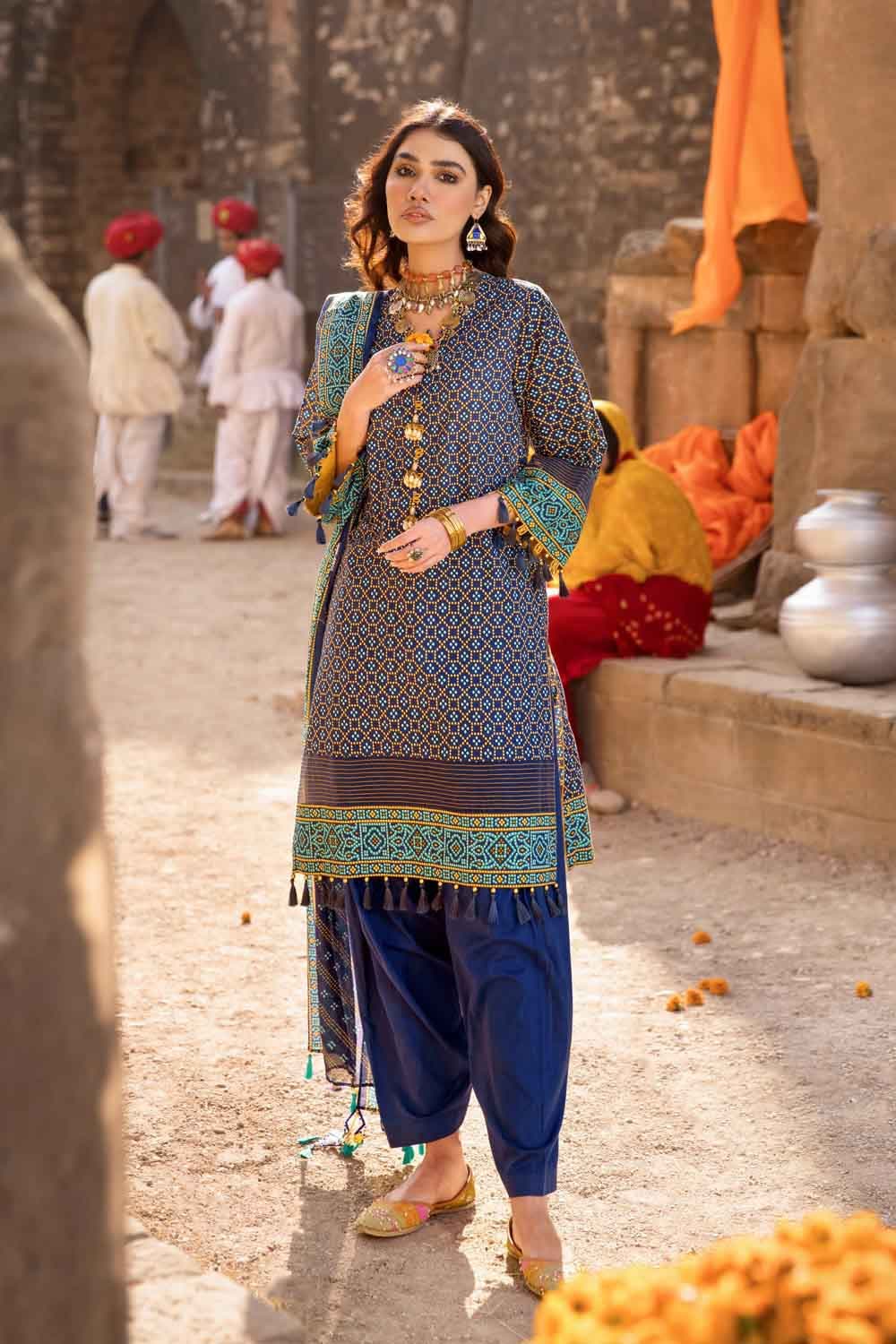 Gul Ahmed Summer · Chunri Collection 3PC Chunri Lawn Suit CL22057 A