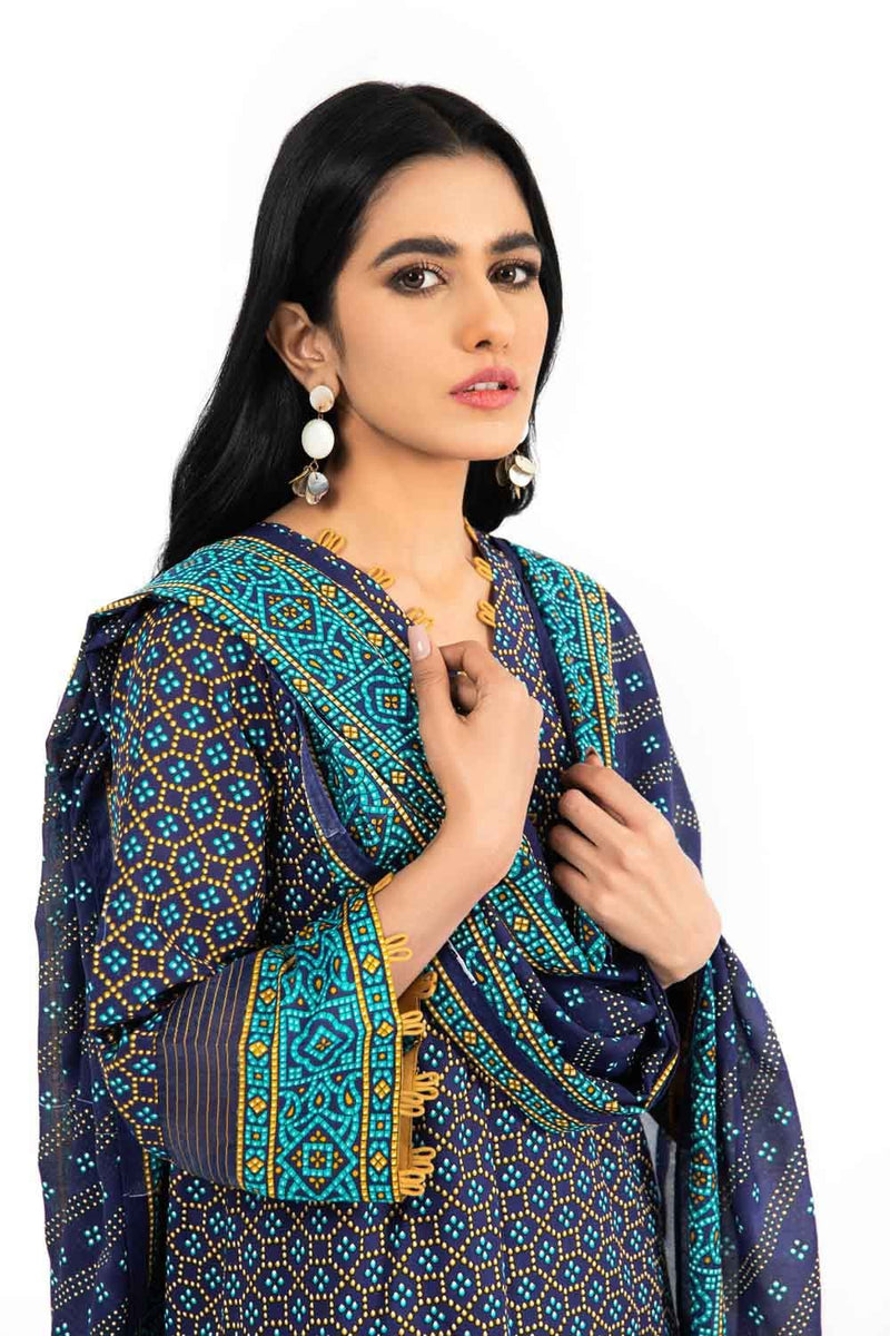 Gul Ahmed Summer · Chunri Collection 3PC Chunri Lawn Suit CL22057 A