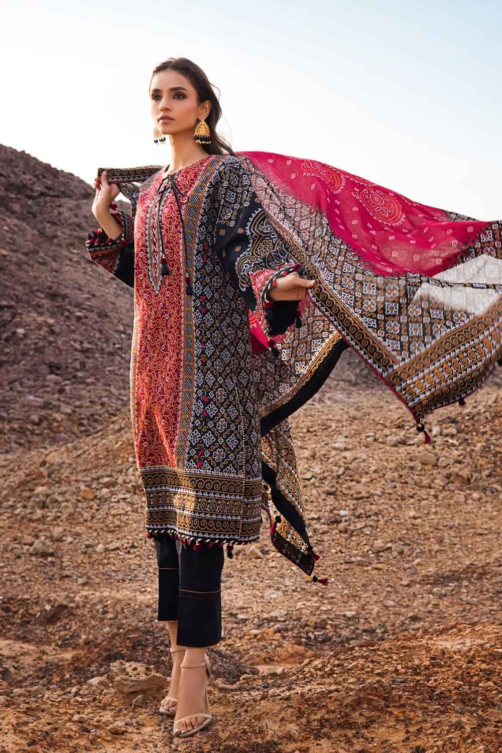 Chunri Collection Gul Ahmed Summer 2022 · Chunri Collection – 3PC Chunri Lawn Suit CL-22 ...