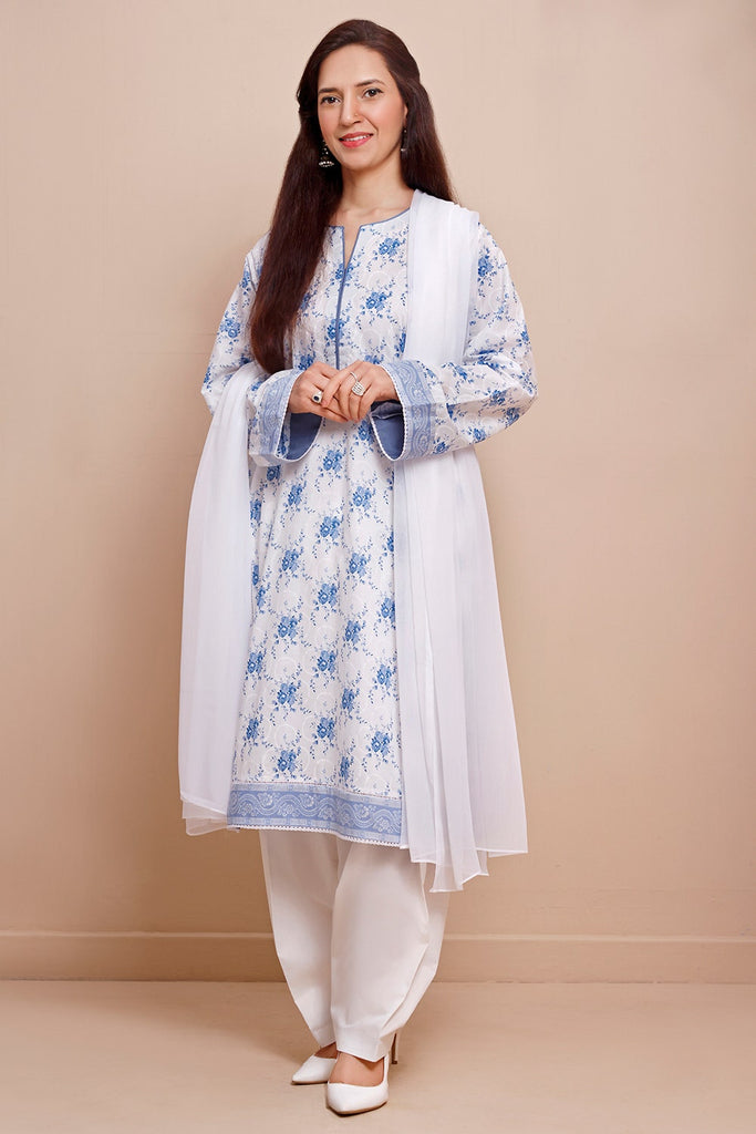 Gul Ahmed Summer 2022 · Essential 1 PC Collection – 1PC Lacquer Printed Lawn Fabric SL-901 B