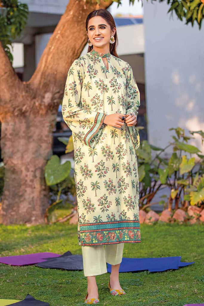 Gul Ahmed Summer 2022 · Essential 2PC Collection – 2PC Digital Printed Shirt With Dyed Trousers TL-12003 B