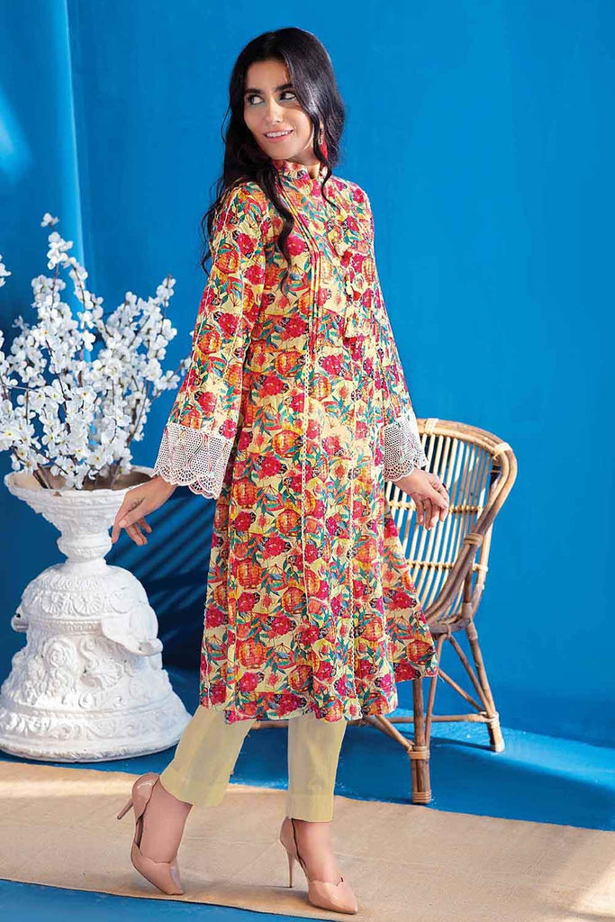 Gul Ahmed Summer 2022 · Essential 2PC Collection – 2PC Schiffli Embroidered Digital Printed Suit TL-12006