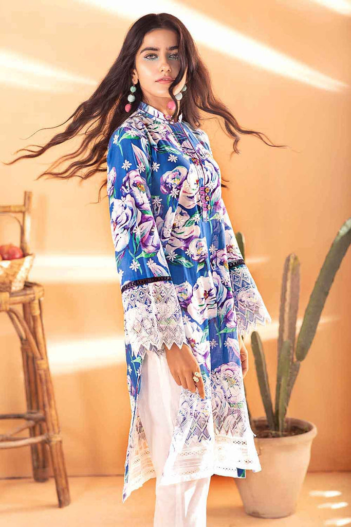Gul Ahmed Summer 2022 · Essential 2PC Collection – 2PC Schiffli Embroidered Digital Printed Suit TL-12007