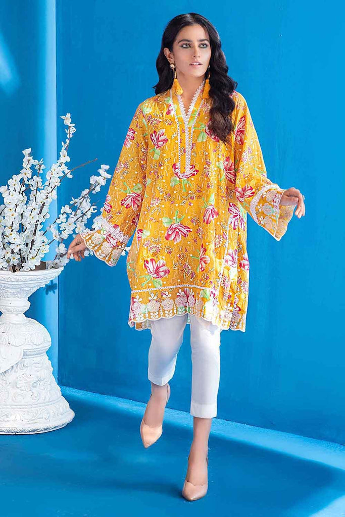 Gul Ahmed Summer 2022 · Essential 2PC Collection – 2PC Schiffli Embroidered Digital Printed Suit TL-12012