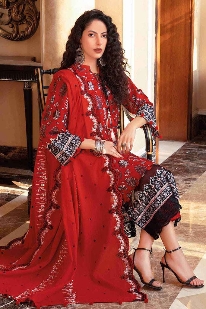 Gul Ahmed Summer 2022 · Essential 3PC Collection – 3PC Printed Lawn Suit With Embroidered Lawn Dupatta DN-22023