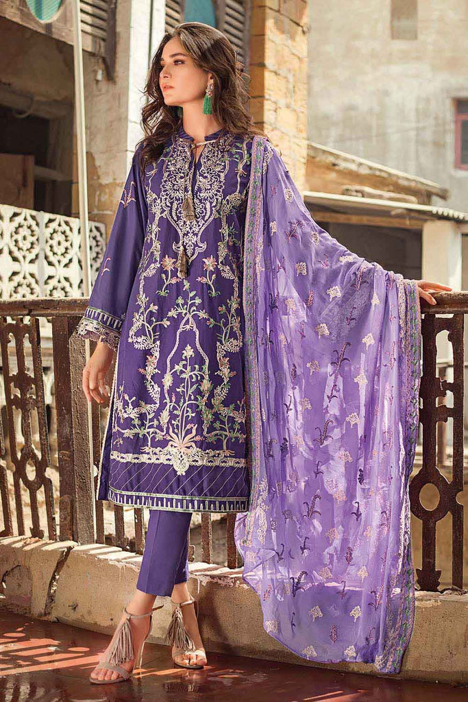 Gul Ahmed Summer 2022 · Premium Collection – 3PC Embroidered Lawn Suit With Embroidered Chiffon Dupatta PM-12023