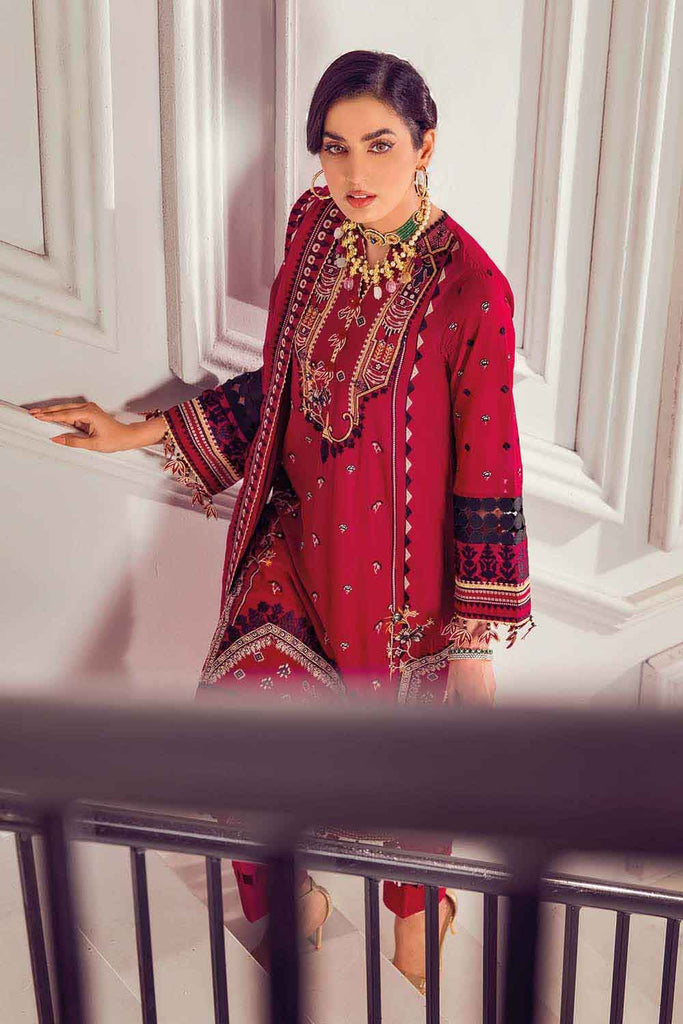 Gul Ahmed Summer 2022 · Premium Collection – 3PC Swiss Voile Embroidered Suit With Embroidered Lawn Dupatta LSV-22028