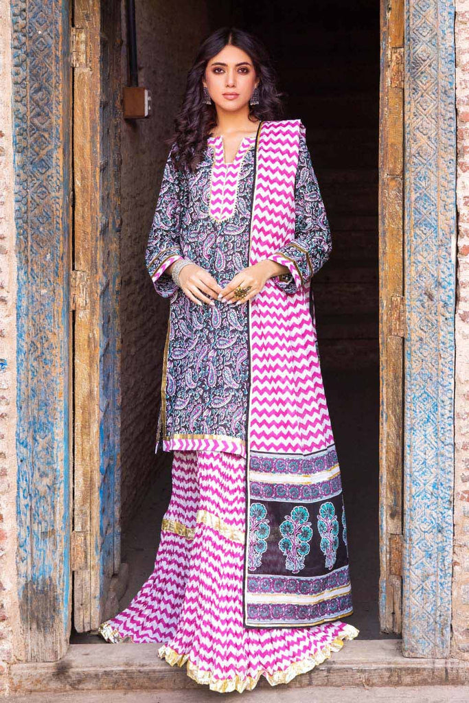 Gul Ahmed Summer Vintage Garden – 3PC Lawn Printed Suit CL-32234 B
