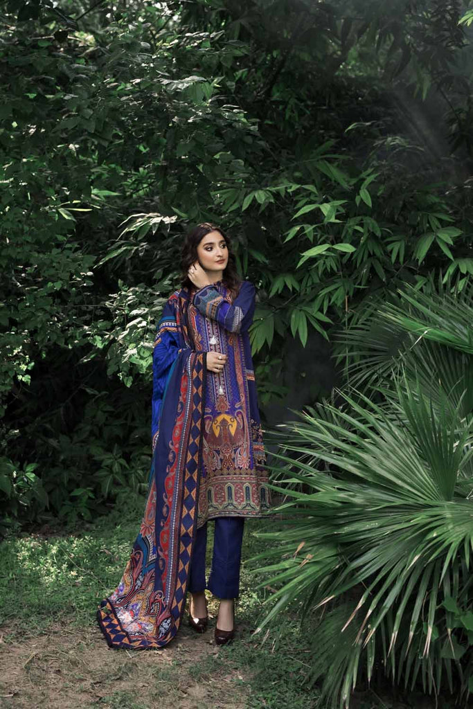 Gul Ahmed Winter Regalia Collection – 3PC Khaddar Suit WR-22031