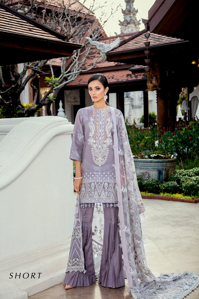 Baroque Luxury Lawn Collection 2020 – Lilac Mist