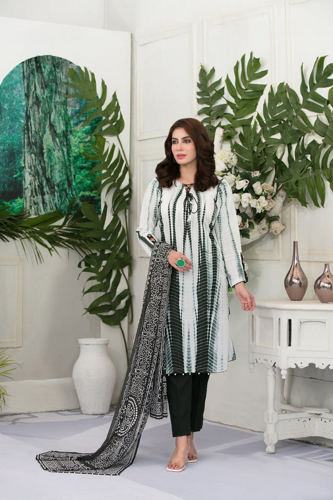 Hayal Tie & Dye Slub Linen Collection by Tawakkal – D-1841