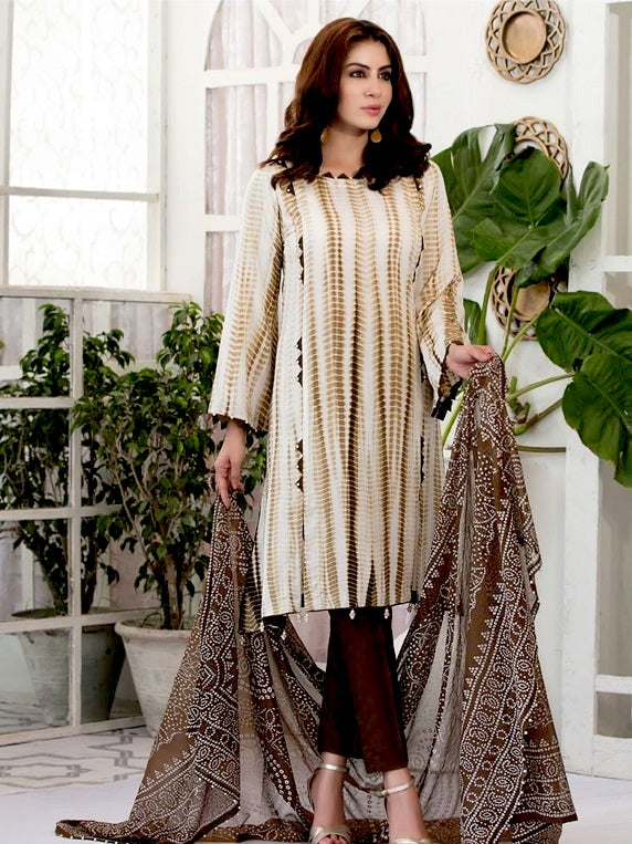 Hayal Tie & Dye Slub Linen Collection by Tawakkal – D-1846