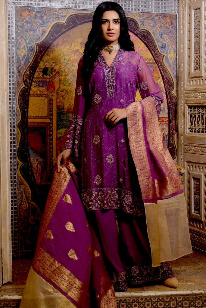 Honey Waqar Malika Serena Chiffon Collection  – Nargis