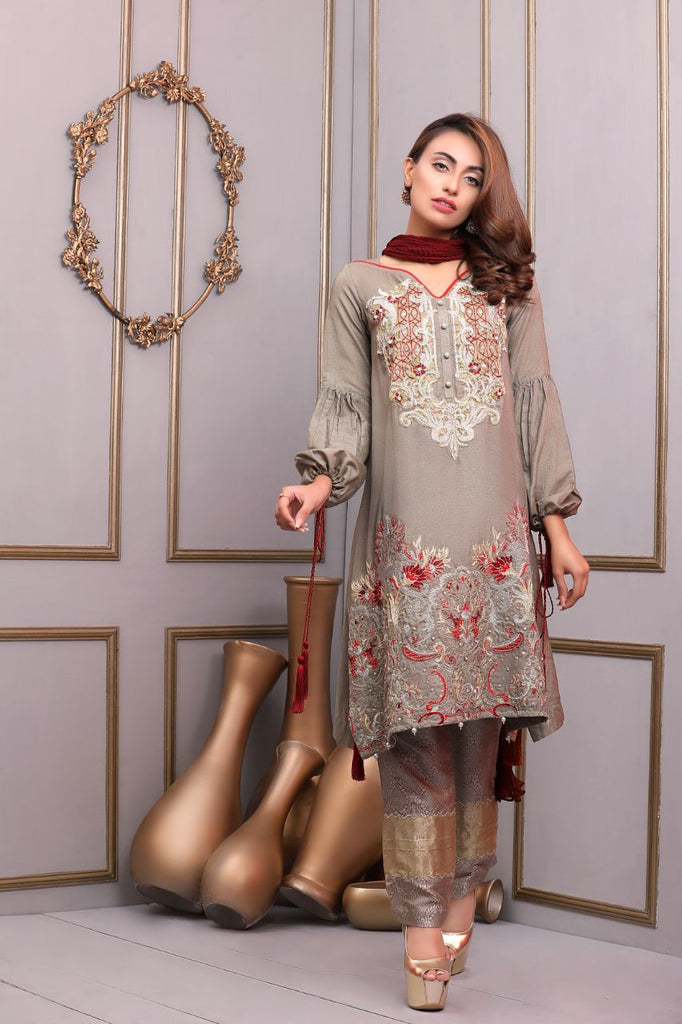 Needlez By Shalimar - Stay Bloom Cotton Net Collection – 002730 A