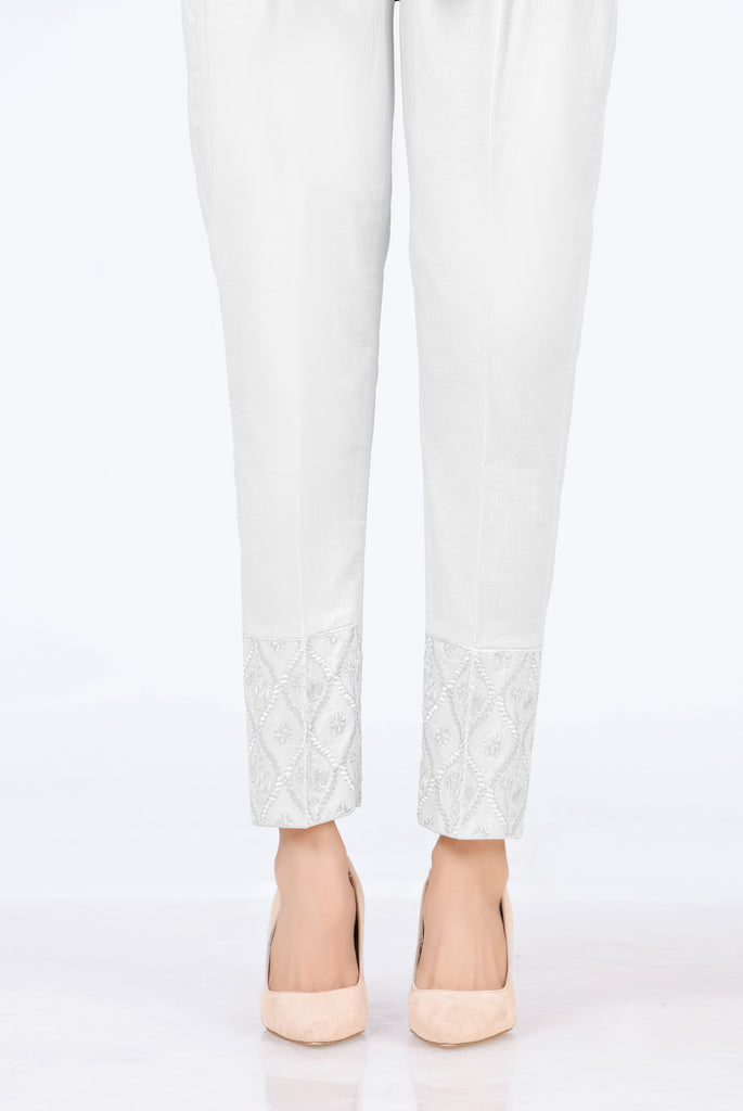 LSM Lakhany 1 Piece Embroidered Cambric Pret Trousers – 2328-W