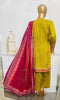 Mairah Printed Linen Embroidered - Design-08