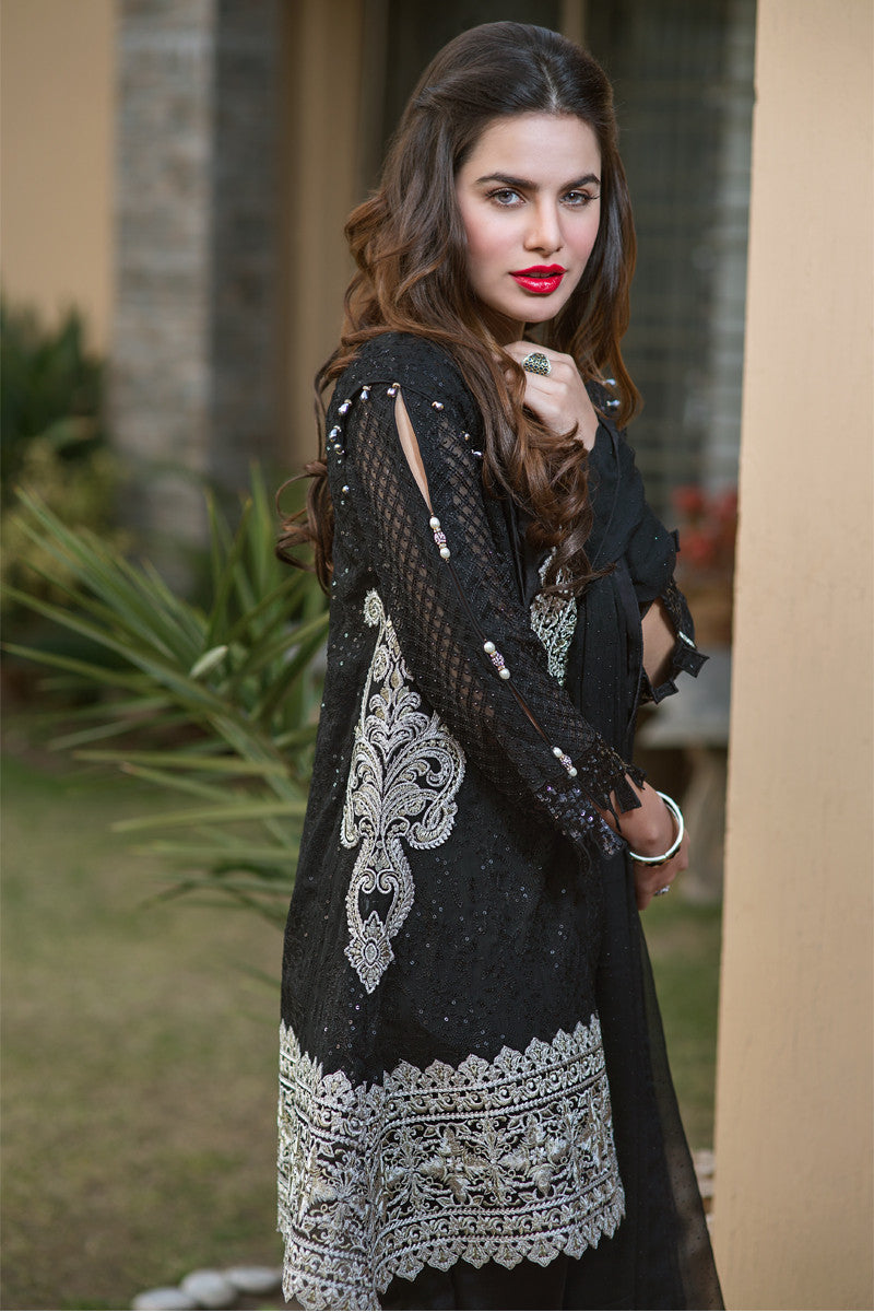 Iznik Luxury Chiffon Collection 2016 Coal Black IZK06 YourLibaas Iznik Luxury Chiffon Collection 2016 Coal Black IZK06 YourLibaas