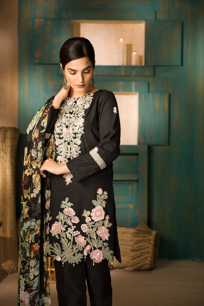 Sapphire Naqsh Dar Lawn Eid Collection Vol-V – Japanese Garden A