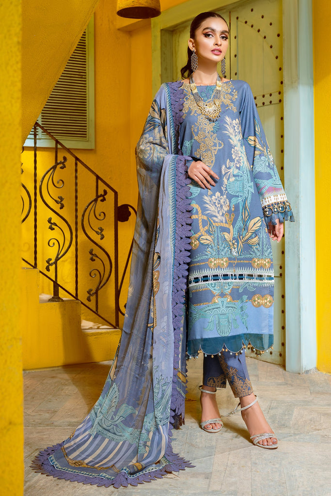 Jade Bliss Lawn Collection Vol-2 – 19812 BLUE