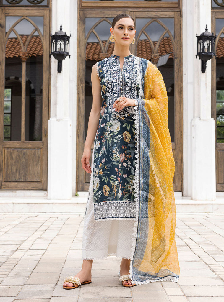 Zainab Chottani Tahra Lawn Collection  – Jade-charm 1A