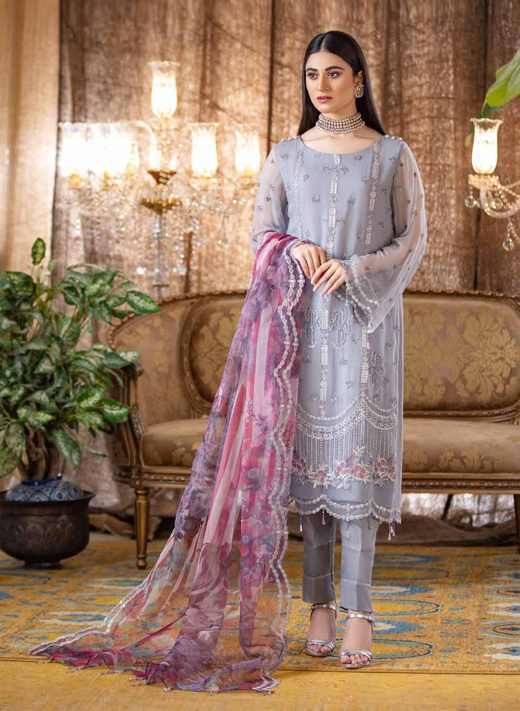 Jannan Embroidered Chiffon Collection – JF-05