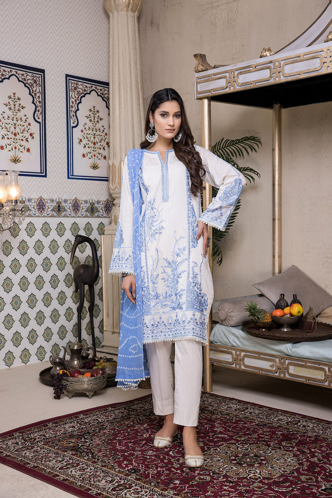 Kalyan Chikankari Lawn Collection (with Bandhani Dupatta) – KCKBD-2