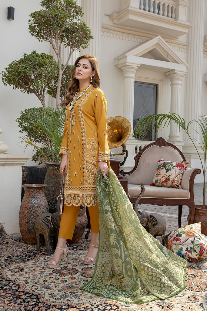 Kalyan Embroidered Lawn Collection (with Burnout Dupatta) – KBO-4