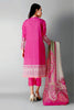 Khaadi Embroidered 3 Piece · Full Suit – B2103001 Pink