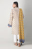 Khaadi Printed 2 Piece Suit · Kameez Dupatta – L21214 Beige