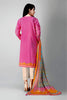 Khaadi Printed 3 Piece · Full Suit – A21305 Pink