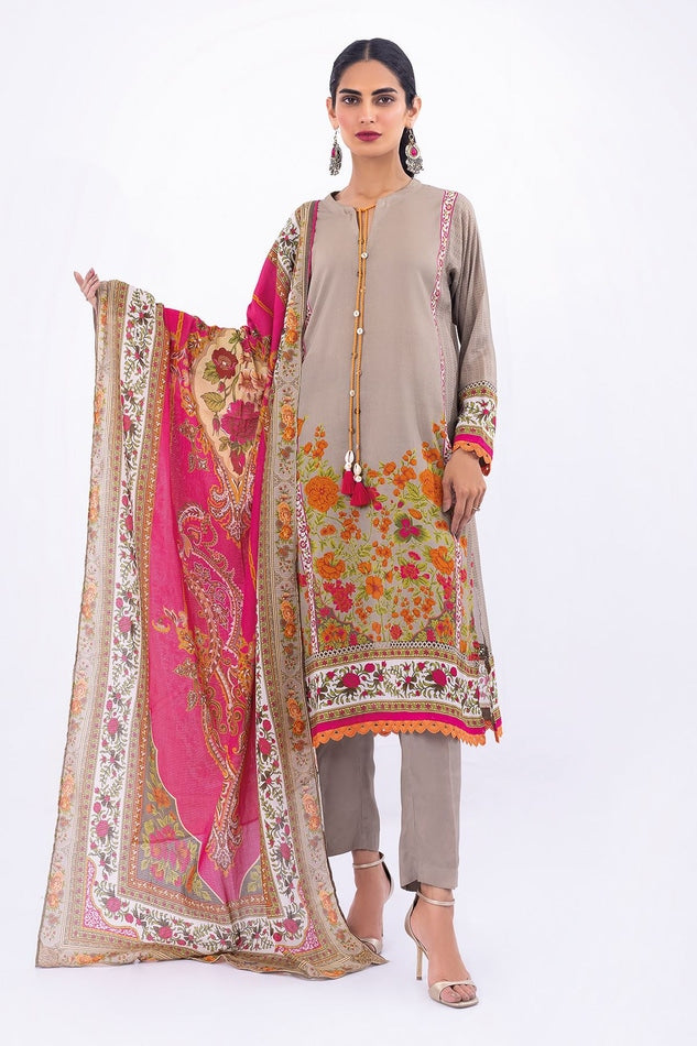 Khaadi 3pc Printed Viscose Suit (AV22207)