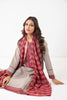 Khaadi 3pc Dyed Embroidered Dobby Suit (BDO22209)-Rust