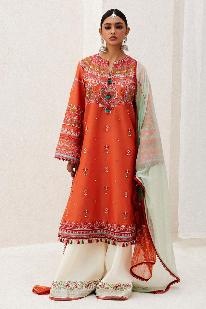 Zara Shahjahan Luxury Lawn Collection 2024 – LAMIA-7A