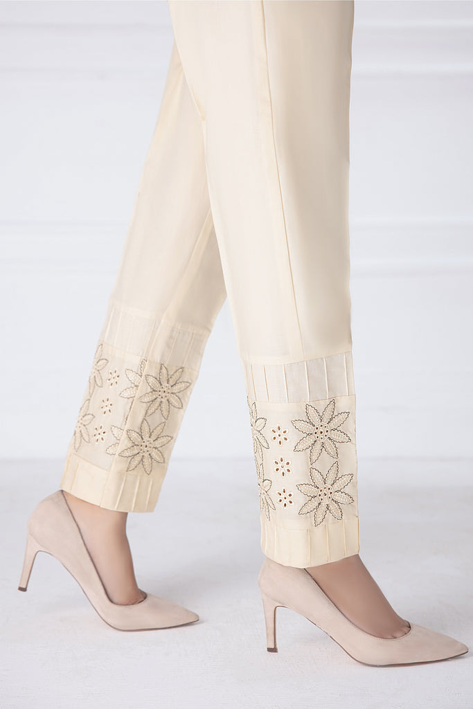 LSM Lakhany 1 Piece Embroidered Cambric Stitched Trouser – T-2847 (BG)