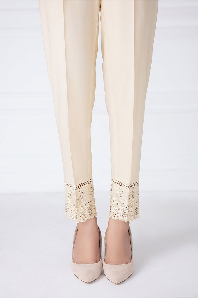 LSM Lakhany 1 Piece Embroidered Cambric Stitched Trouser – T-2848 (BG)