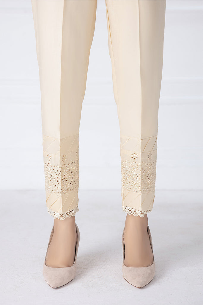 LSM Lakhany 1 Piece Embroidered Cambric Stitched Trouser – T-2849 (BG)
