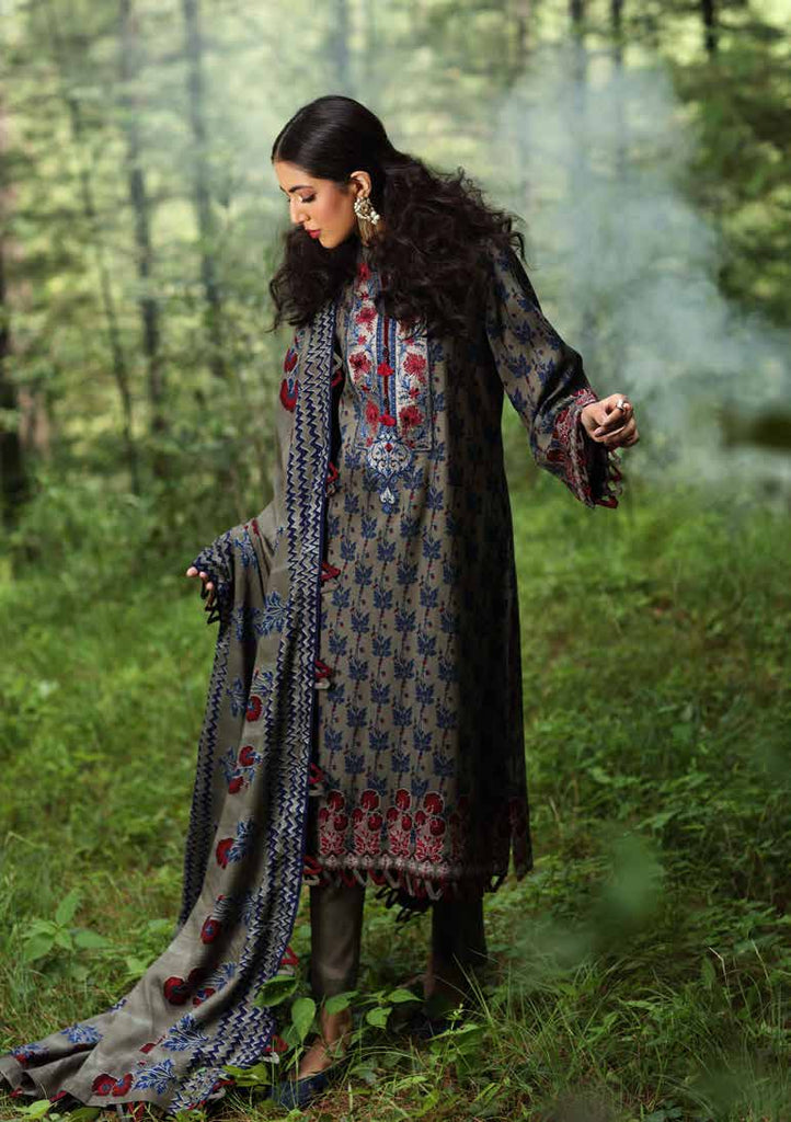 Gul Ahmed Winter Collection 2021 · 3 PC Twill Linen Suit with Twill Linen Dupatta – LT-12013