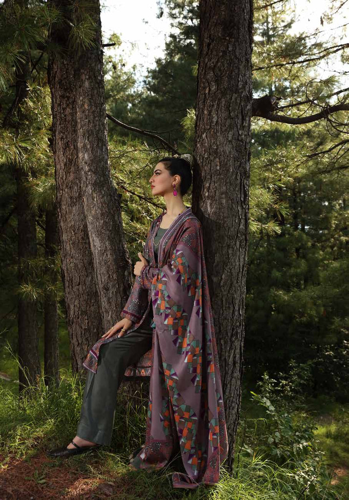 Gul Ahmed Winter Collection 2021 · 3 PC Twill Linen Suit with Twill Linen Dupatta – LT-12026B