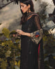 Adan's Libas Arcadia Festive Chiffon Collection – Black Dust | ZA-1364